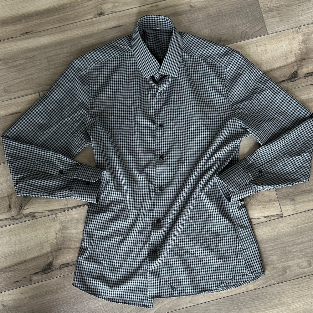 ❗️State & Liberty “The Bryson" Dark Grey and Black Gingham